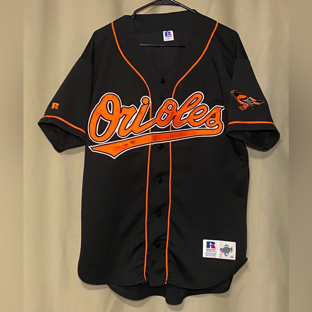 VTG 90’s MLB Baltimore Orioles Russell Athletics Diamond Collection Jersey 48